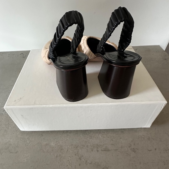 Celine Ballerina Nappa Soft Lamb Leather Slingback - Picture 4 of 8